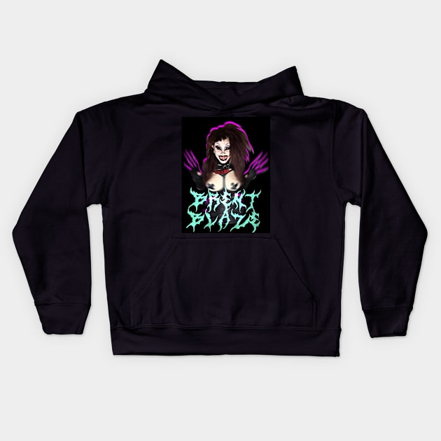 BRENT BLAZE Kids Hoodie by BrentBlaze